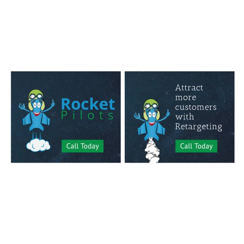 Animated html5 banner for Rocket Pilots