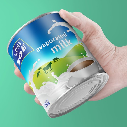 Evaporated Milk Label design.