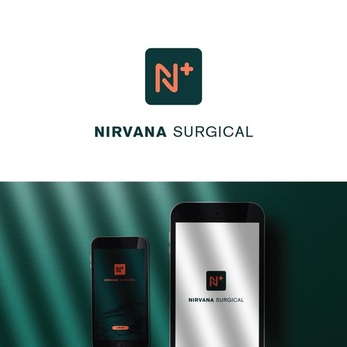 minimalist logo design for Nirvana Surgical