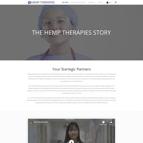 Bigcommerce CBD Oil Website design 4 Inner Pages only NOT HOMEPAGE