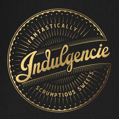 Indulgencie logo and labels design