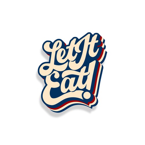 Let It Eat retro style for hat