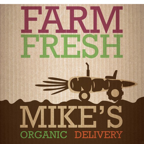 Creating a merchandise logo for a farm fresh/local delivery service.