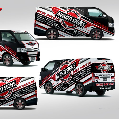 A Toyota Van Wrap Design for a Sign Company ! B sEEN , Get Known .