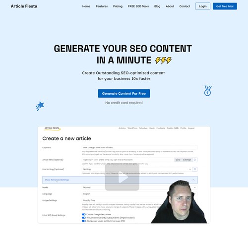 SEO Service Landing Page