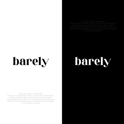 Lowercase Wordmark Logo for Minimal Fashion Brand