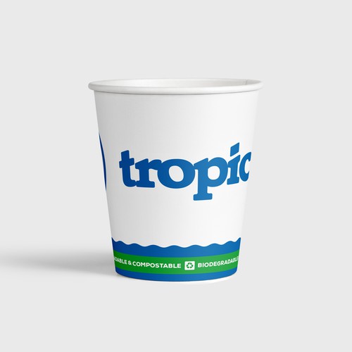 Design biodegradable cups for an international brand