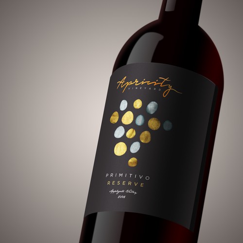 Apricity Vineyard Wine Label