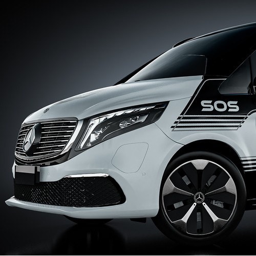 Mercedes eqv wrap design