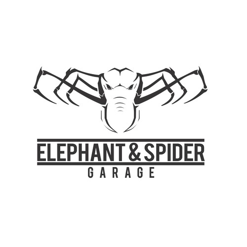 Elephant & Spider Garage Logo