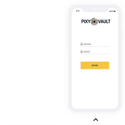 Mobile App design. Pixy Vault