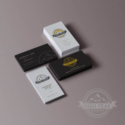 Logo & Business Card Design For High-Peak Development