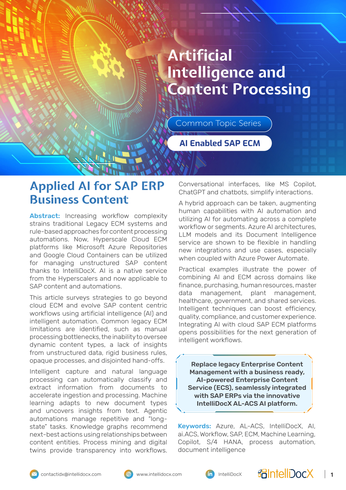 AI Enabled SAP ECM