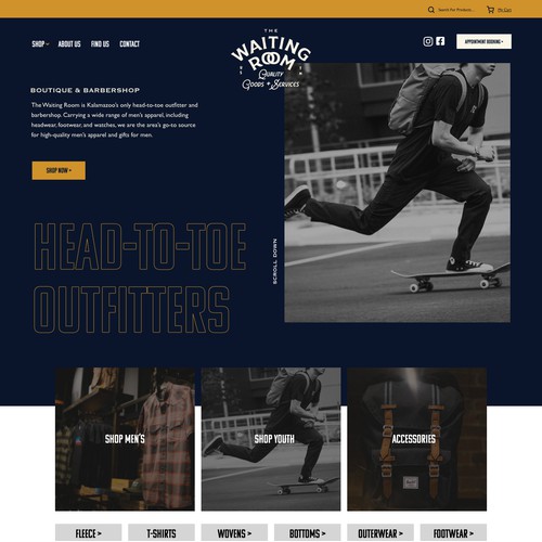 Bold and street style web design