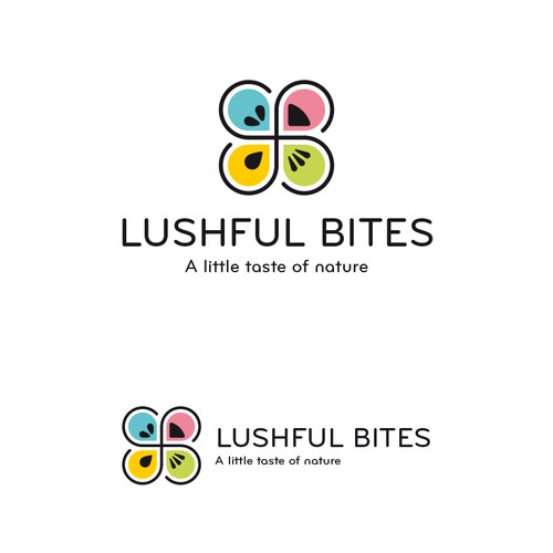 Beautiful, modern, fruity logo for Lushful Bites!