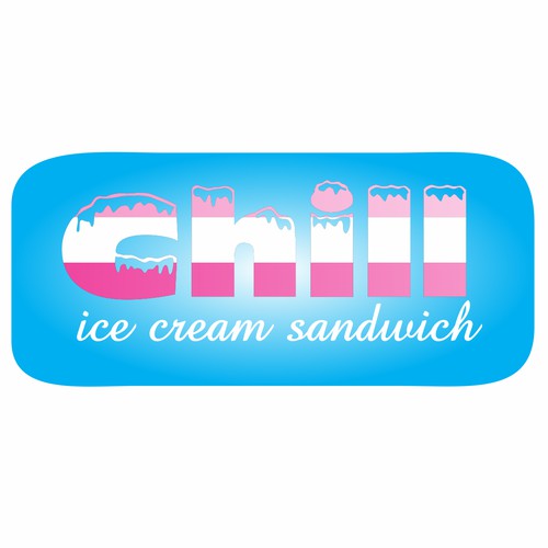 Logo for an ice cream sandwich shop 
