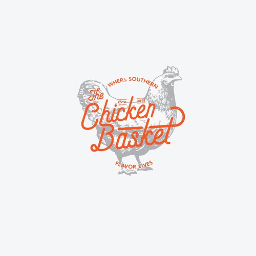 Rustic logo for Chicken Rest.