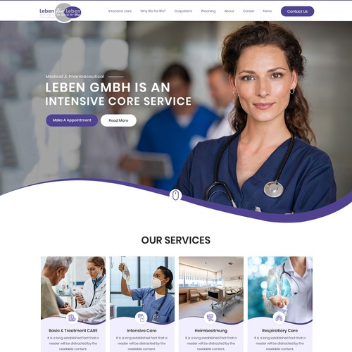 Leben Fur Leben Website Design