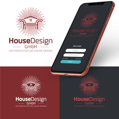 Strong logo concept for House Design GMBH