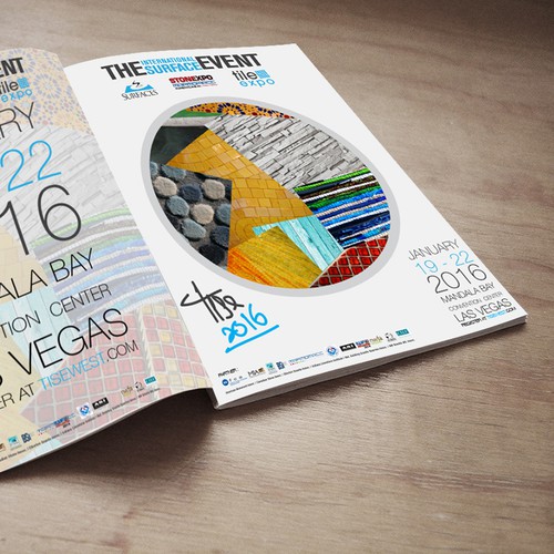 Create a Colorful Print Ad for a Beautiful Int'l Floor Tile & Stone Tradeshow