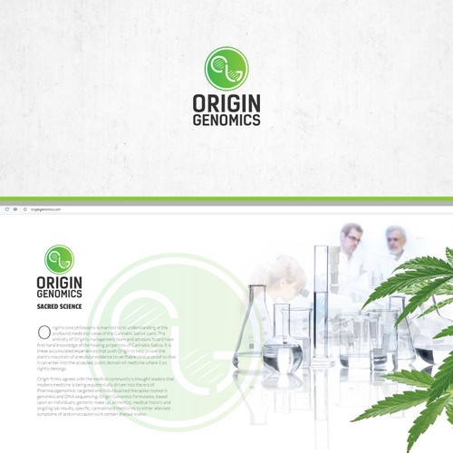 Logo concept for a cannabis genetic company