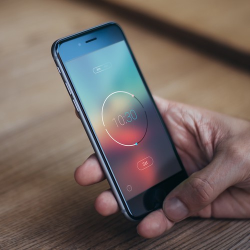 Create a Simple, Clean, Modern, Warm Alarm Clock iOS App