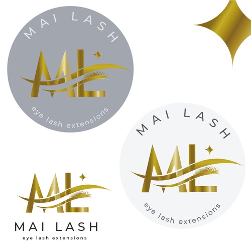 logo for new business with eyelashes