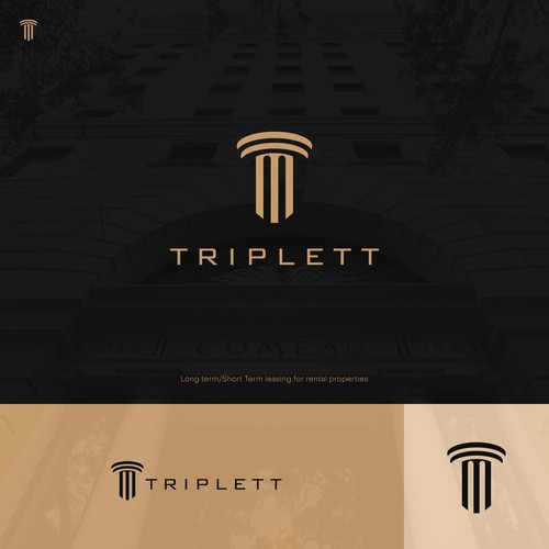 Modern logo for rental properties