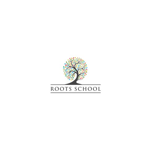 Create a "ROOTS School" logo for kids to grow on!