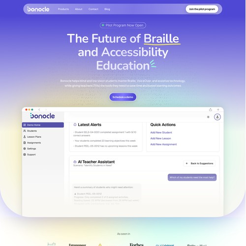Design for braille