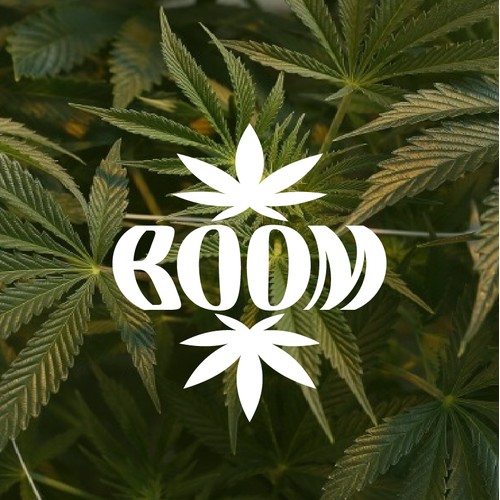 Logo design for Boom cannabis brand