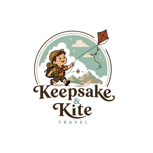 Nostalgic concept for a travel agency logo