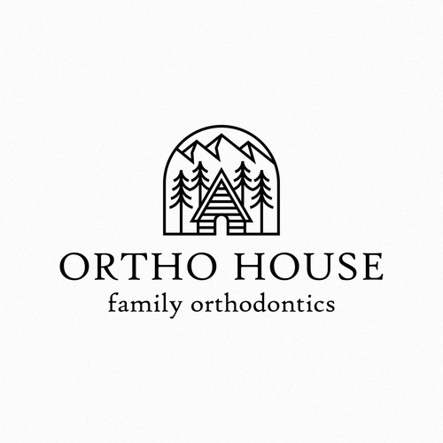 Orthodontics logo and brand identity with rural themes