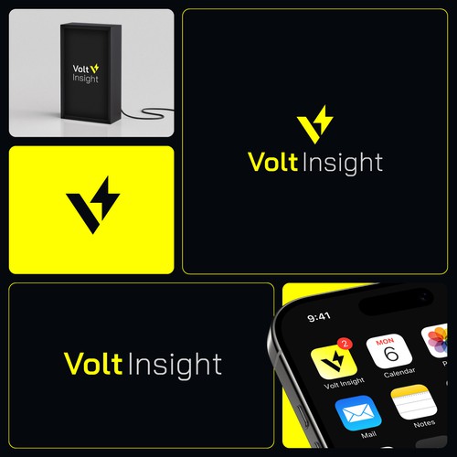 Modern Letter V Logo for Energy Company