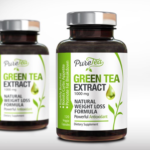 green tea label