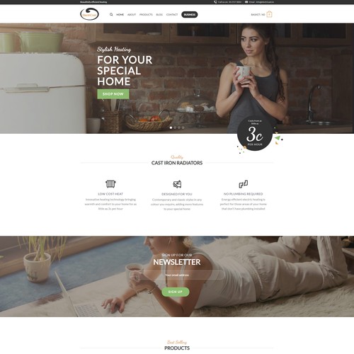 Iron Radiators ecommerce website