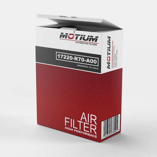 Motium Automotive Filter Packaging