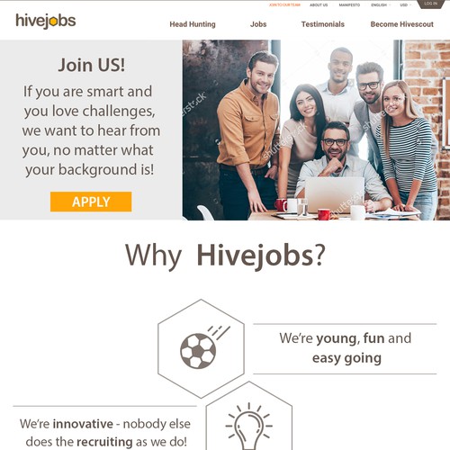 Career Page for Hive Jobs