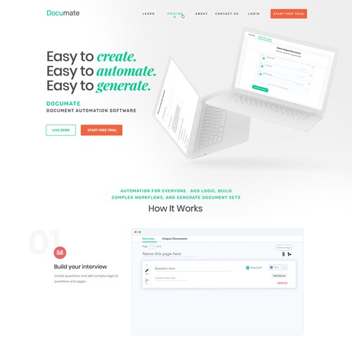 SaaS Company Landing Page