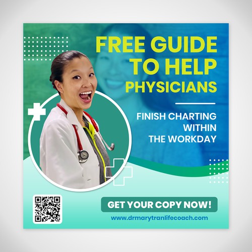 Simple Facebook Ad to entice women physicians to click on