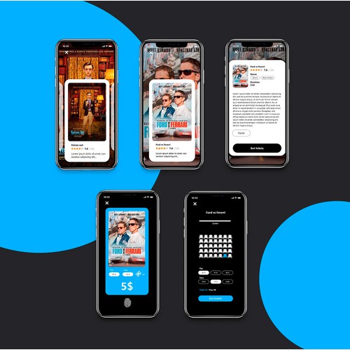 UX/UI design for a cinema app