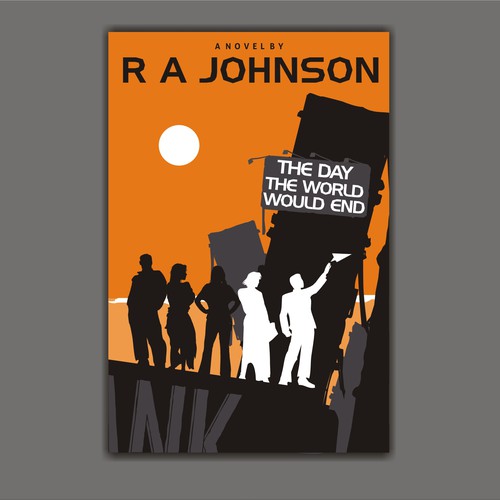 Dystopian fiction book cover artwork 