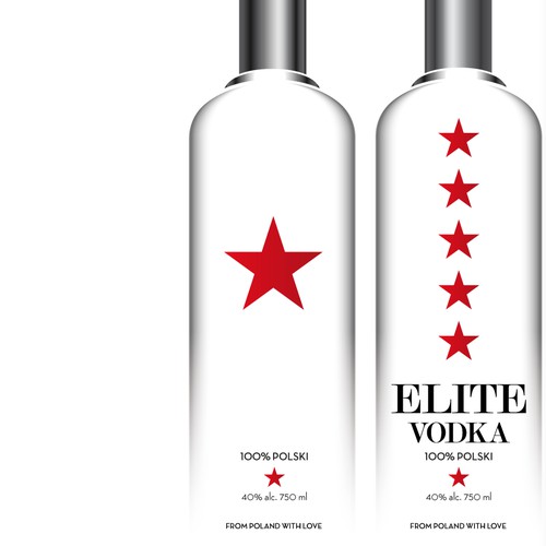Vodka bottle design