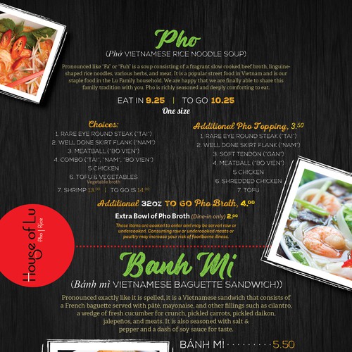 Menu Concept