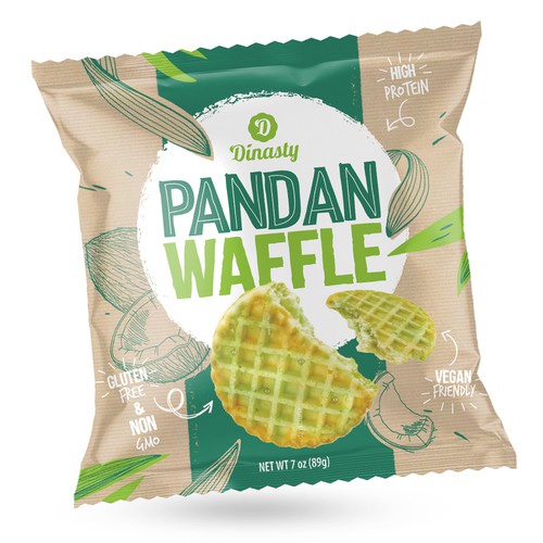 Pandan Waffle