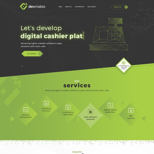 Website Design for Software Developer Company