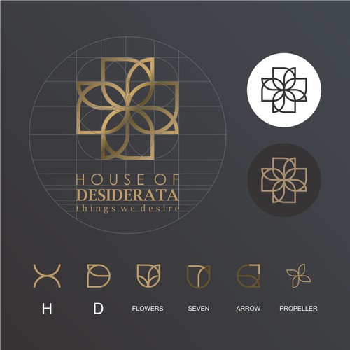 luxury logo and hidden meaning for magazine online company