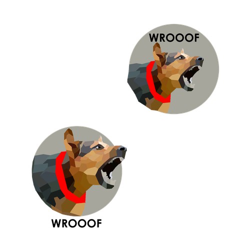 Anti-barking vibration collar logo