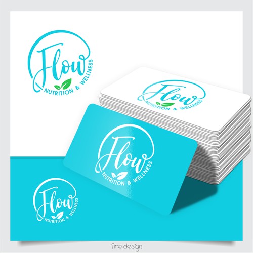 Simple modern logo for nutrition and wellness