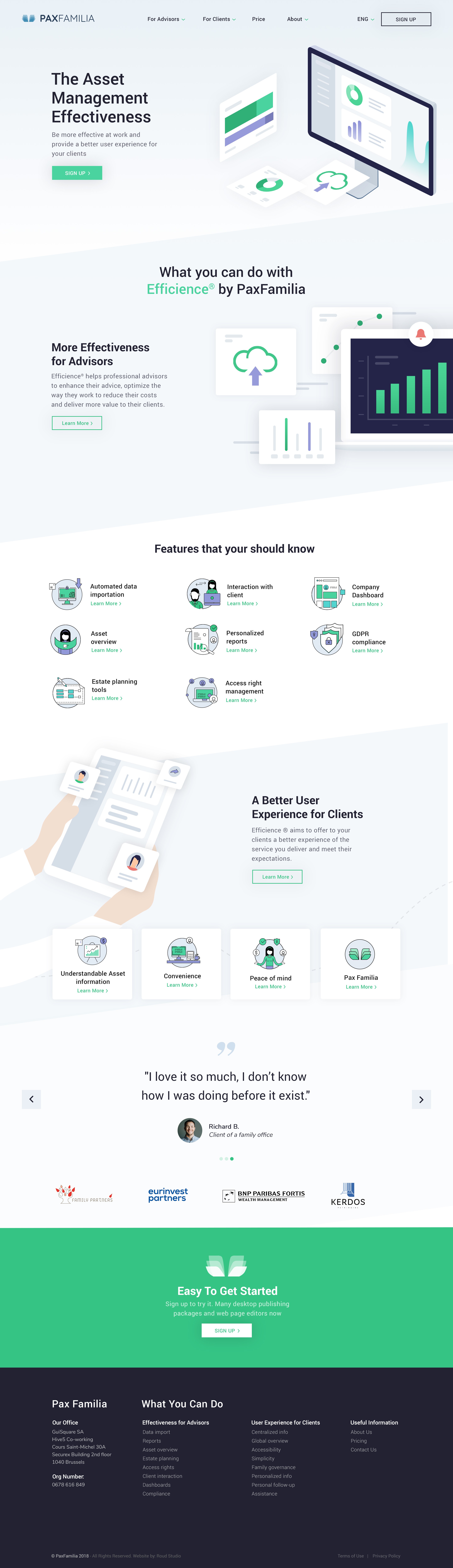 Awsome HomePage for FinTech 8=)